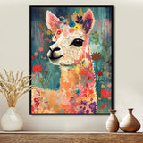 Smiling Flower Alpaca - Alpaca Wall Decor