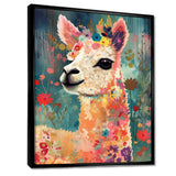 Smiling Flower Alpaca - Alpaca Wall Decor