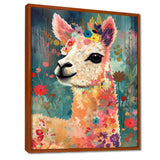 Smiling Flower Alpaca - Alpaca Wall Decor