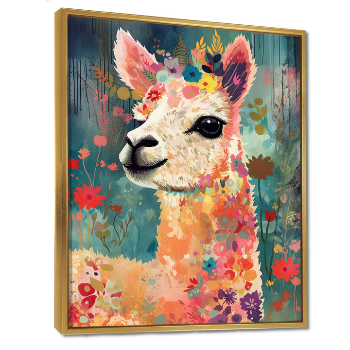 Smiling Flower Alpaca - Alpaca Wall Decor