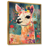 Smiling Flower Alpaca - Alpaca Wall Decor