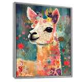 Smiling Flower Alpaca - Alpaca Wall Decor