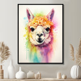 Cool Alpaca Portrait - Alpaca Wall Decor