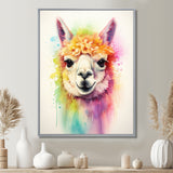 Cool Alpaca Portrait - Alpaca Wall Decor