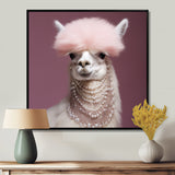 Fancy Glam Alpaca - Alpaca Wall Art Prints