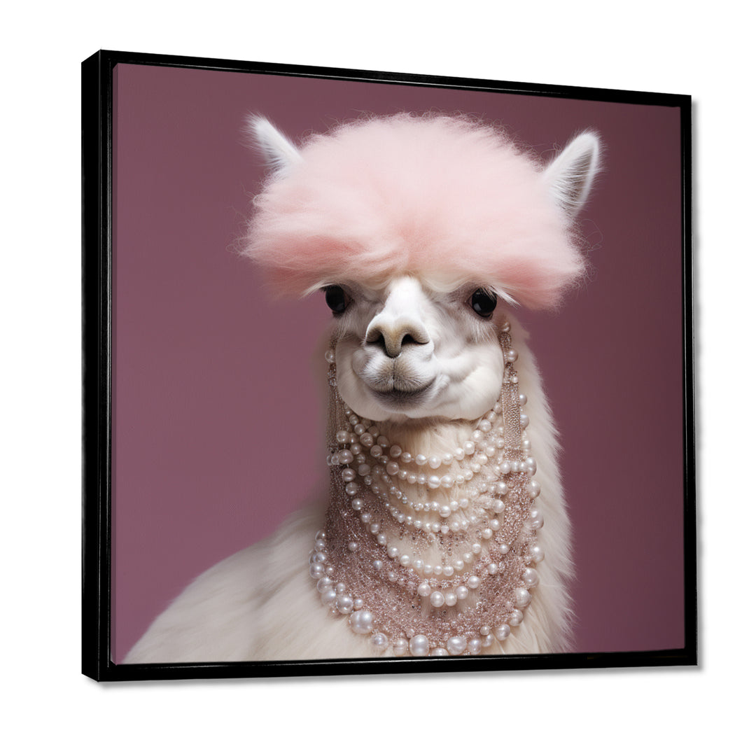 Fancy Glam Alpaca - Alpaca Wall Art Prints