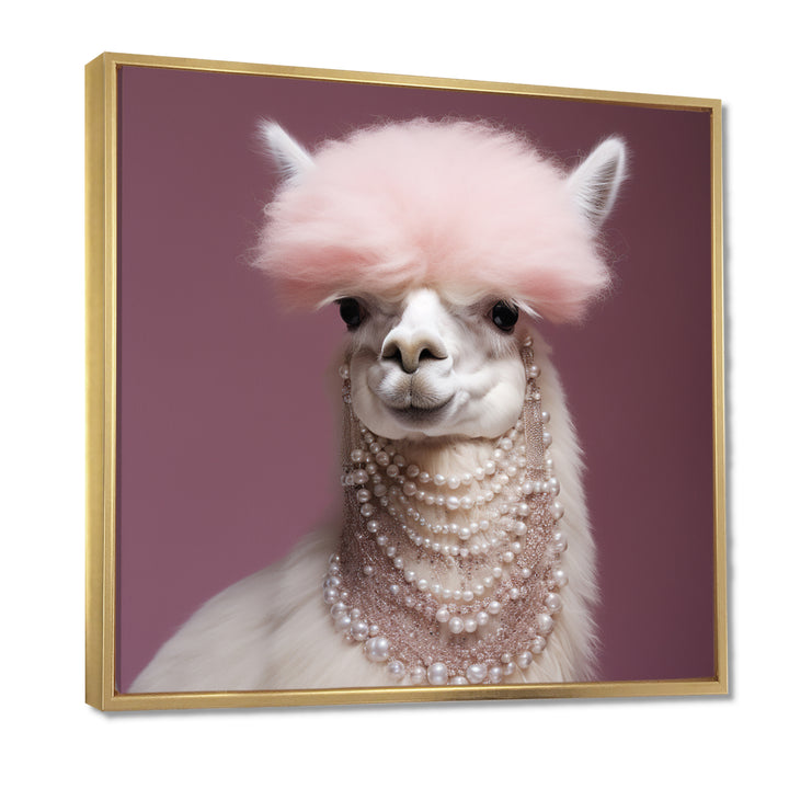 Fancy Glam Alpaca - Alpaca Wall Art Prints