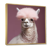 Fancy Glam Alpaca - Alpaca Wall Art Prints