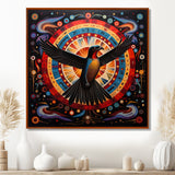 Majestic Black Eagle Ethnic Seal - Multi-Color Eagle Wall Art