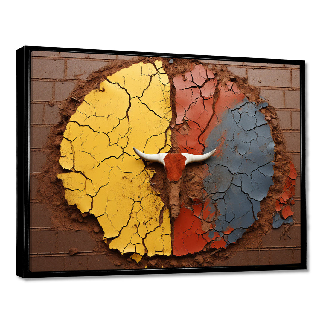 Tribe Of The Wild Bison - Bison Living Room Wall Art