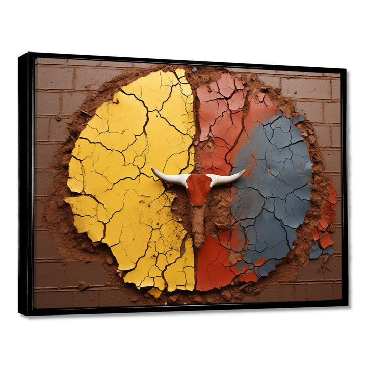 Tribe Of The Wild Bison - Bison Living Room Wall Art