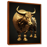 Bullish Momentum Bitcoin Bull - Bull Canvas Wall Art