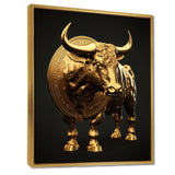 Bullish Momentum Bitcoin Bull - Bull Canvas Wall Art