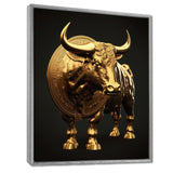 Bullish Momentum Bitcoin Bull - Bull Canvas Wall Art