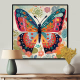 Boho Butterfly Wings of Spring - Multi-Color Butterfly Wall Art