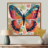 Boho Butterfly Wings of Spring - Multi-Color Butterfly Wall Art