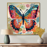 Boho Butterfly Wings of Spring - Multi-Color Butterfly Wall Art