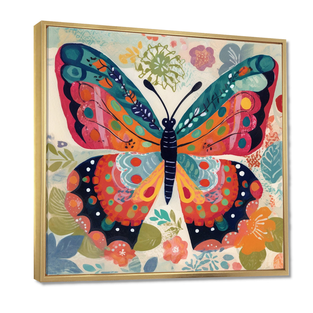 Boho Butterfly Wings of Spring - Multi-Color Butterfly Wall Art