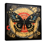 Monarch Collage On Glam Gold Seal - Butterfly Home Decor Art
