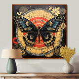 Monarch Collage On Glam Gold Seal - Butterfly Home Decor Art