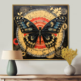 Monarch Collage On Glam Gold Seal - Butterfly Home Decor Art