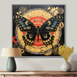 Monarch Collage On Glam Gold Seal - Butterfly Home Decor Art