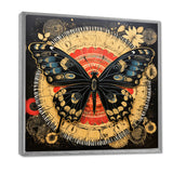 Monarch Collage On Glam Gold Seal - Butterfly Home Decor Art