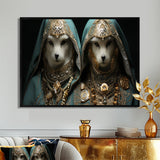 Majestic Royal White Cats - Cat Fashion Wall Art Prints