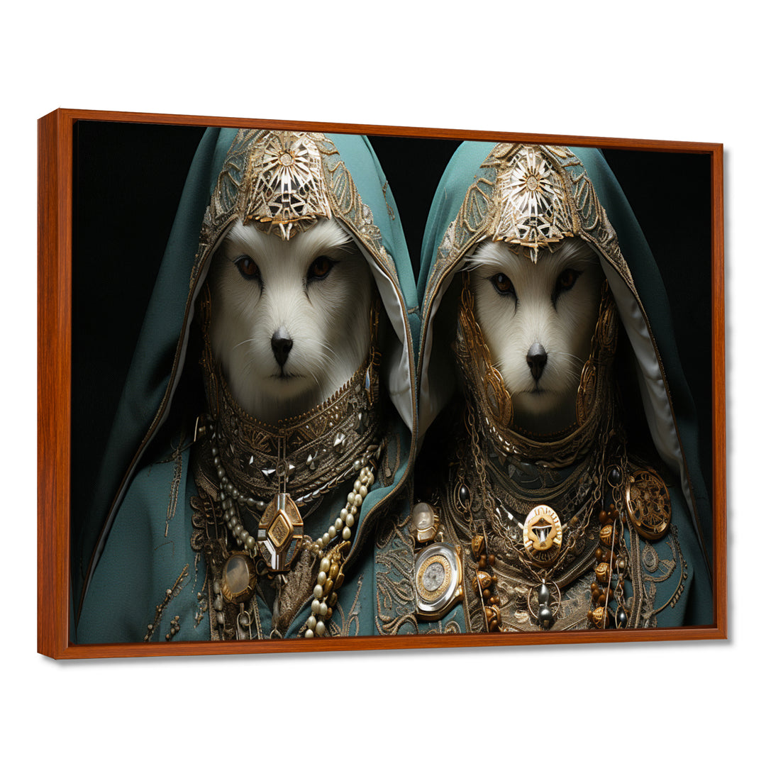 Majestic Royal White Cats - Cat Fashion Wall Art Prints