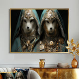 Majestic Royal White Cats - Cat Fashion Wall Art Prints