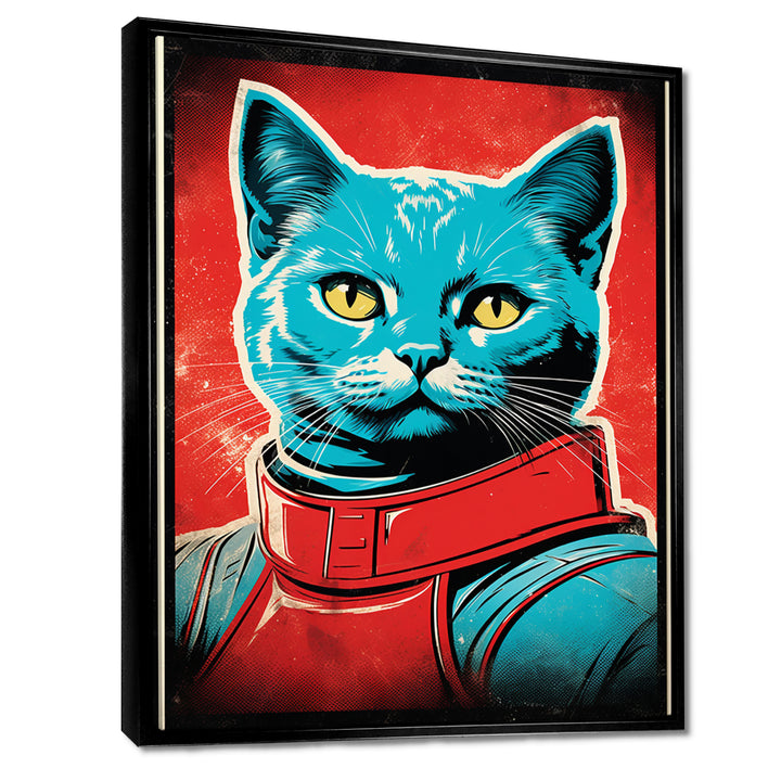 Pop Culture Retro Cat - Cat Living Room Wall Art