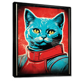 Pop Culture Retro Cat - Cat Living Room Wall Art