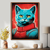 Pop Culture Retro Cat - Cat Living Room Wall Art