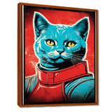 Pop Culture Retro Cat - Cat Living Room Wall Art