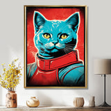 Pop Culture Retro Cat - Cat Living Room Wall Art