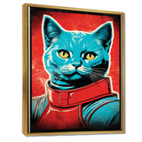 Pop Culture Retro Cat - Cat Living Room Wall Art
