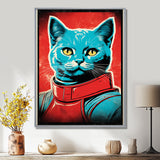 Pop Culture Retro Cat - Cat Living Room Wall Art