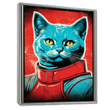 Pop Culture Retro Cat - Cat Living Room Wall Art