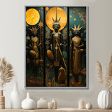 Ritual Cat Ceremony - Cat Canvas Wall Art