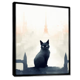 Urban Black Cat - Black Cat Wall Art