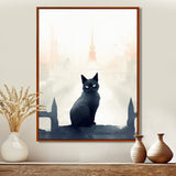 Urban Black Cat - Black Cat Wall Art