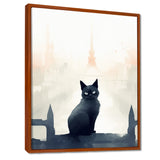Urban Black Cat - Black Cat Wall Art