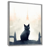 Urban Black Cat - Black Cat Wall Art