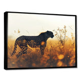 Majestic Cheetah On The Sunset Prairie - Cheetah Home Decor Art