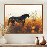 Majestic Cheetah On The Sunset Prairie - Cheetah Home Decor Art