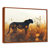 Majestic Cheetah On The Sunset Prairie - Cheetah Home Decor Art