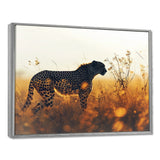 Majestic Cheetah On The Sunset Prairie - Cheetah Home Decor Art