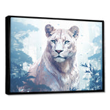 Majestic Cougar In The Jungle Faded Morning Light - Cheetah Canvas Wall Art