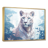 Majestic Cougar In The Jungle Faded Morning Light - Cheetah Canvas Wall Art