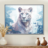 Majestic Cougar In The Jungle Faded Morning Light - Cheetah Canvas Wall Art